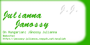 julianna janossy business card